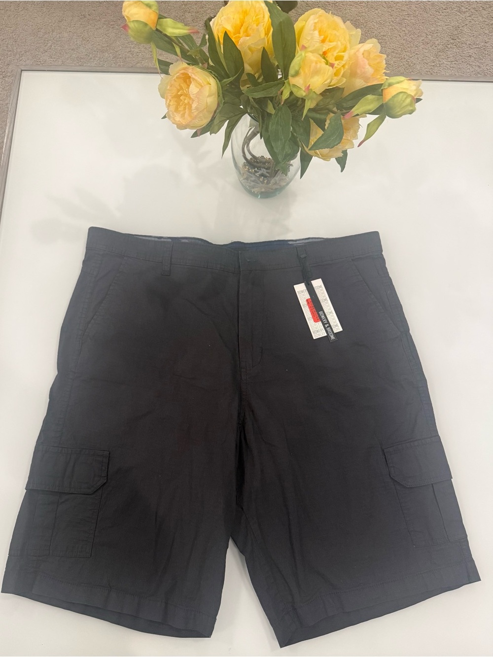 Classic Black Cargo Shorts for Men - Durable Everyday Utility